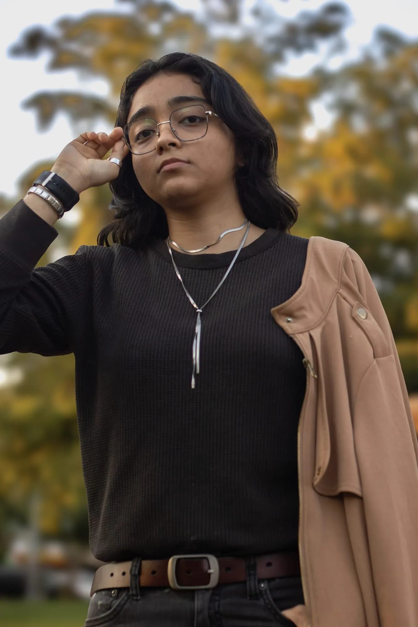 Retrato suave con bokeh